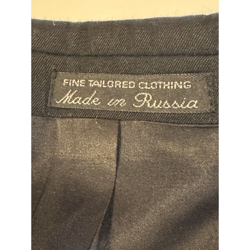 Philippe Laurent  Mens Suit Jacket Coat Set Pants  Black Size 42L